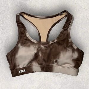 Stax Tie Dye 2 Classic Crop in Brownie